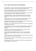 ELO1 WGU QUESTIONS AND ANSWERS