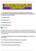 PHTLS 10th Edition Post Test &lpar;2025 &sol; 2026&rpar;  Updated Questions and Verified Answers&comma;  100&percnt; Guarantee Pass