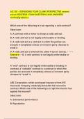 AIC 301 - EXPANDING YOUR CLAIMS PERSPECTIVE newest  actual 2025&sol;2026 EXAM QUESTIONS AND ANSWERS verified&sol;graded a&plus;&period;