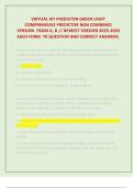 VIRTUAL ATI PREDICTOR GREEN LIGHT COMPREHESIVE PREDICTOR NGN COMBINED VERSION  FROM A&comma; B &comma;C NEWEST VERSION 2025-2026  EACH FORM  70 QUESTION AND CORRECT ANSWERS&period;