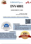 INV4801 Assignment 2 2025 &lpar;165590&rpar; - Due 29 August 2025 &vert; ANSWERS