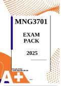 MNG3701 EXAM PACK &vert;COMPLETE ANSWERS AND EXPLANATIONS&vert; 2025