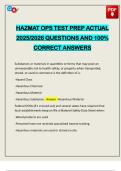 EXAMS PACK&colon;&colon;&colon; HAZMAT OPS ACTUAL 2025&sol;2026 Q&A 100&percnt; PASS
