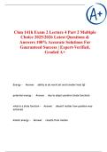 Chm 141h Exam 2 Lecture 4 Part 2 Multiple Choice 2025&sol;2026 Latest Questions & Answers 100&percnt; Accurate Solutions For Guaranteed Success &vert; Expert-Verified&comma; Graded A&plus;