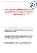 Chem 141 Exam 3 Multiple Choice 2025&sol;2026 Latest Questions & Answers 100&percnt; Accurate Solutions For Guaranteed Success &vert; Expert-Verified&comma; Graded A&plus;