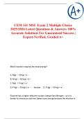 CEM 141 MSU Exam 2 Multiple Choice 2025&sol;2026 Latest Questions & Answers 100&percnt; Accurate Solutions For Guaranteed Success &vert; Expert-Verified&comma; Graded A&plus;