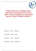 CHM 141H Exam 1 Multiple Choice 2025&sol;2026 Latest Questions & Answers 100&percnt; Accurate Solutions For Guaranteed Success &vert; Expert-Verified&comma; Graded A&plus;