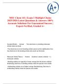 CHM 141H Exam Multiple Choice 2025&sol;2026 Latest Package deal