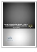 IBEC ELECTROLYSIS & LASER STATE TEST QUESTIONS WITH CORRECT ANSWERS 2025&sol;2026