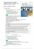 TEST BANK FOR BASIC NURSING THINKING&comma; DOING&comma; AND CARING 2ND EDITION BY LESLIE S&period; TREAS CHAPTER 1-46 COMPLETE GUIDE A&plus;