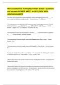 ACI Concrete Field Testing Technician- Grade I Questions and answers NEWEST RATED A&plus; 2025&sol;2026 100&percnt; VERIFIED CORRECT 