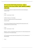 ACI- Concrete Field-Testing Technician - Grade 1 Questions and answers NEW&excl;&excl; 100&percnt; VERIFIED CORRECT 2025&sol;2026