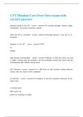 CFT Monitor Cert Over View exam with correct answers&period;
