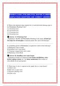 PENNSYLVANIA &lpar;PHILADELPHIA&rpar; MASTER PLUMBER SAMPLE EXAM QUESTIONS AND CORRECT ANSWERS
