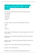 GMS 6520 Review Exam 1 Questions and All Correct Answers 2025-2026 Edition&period;