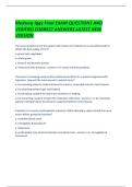 Medsurg Iggy Final EXAM QUESTIONS AND VERIFIED CORRECT ANSWERS LATEST NEW