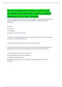 Ati RN Comprehensive Practice Exam Version &lpar;A&rpar; EXAM QUESTIONS AND VERIFIED CORRECT