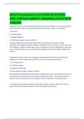 NCLEX nursing burn care EXAM QUESTIONS AND VERIFIED CORRECT ANSWERS LATEST NEW
