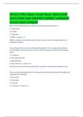 NATCO STNA &lpar;State Tested Nurse Aide&rpar; EXAM QUESTIONS AND VERIFIED CORRECT ANSWERS