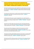 HESI PN NUTRITION PRACTICE EXAM QUESTIONS AND ANSWERS 2025&sol;2026 A COMPLETE SOLUTION ALL ANSWERS 100&percnt; CORRECT VERIFIED BEST GRADED A&plus; FOR SUCCESS