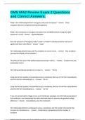 GMS 6552 Review Exam 2 Questions and Correct Answers&period;
