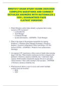RWST217 EXAM STUDY GUIDE 2025&sol;2026  COMPLETE QUESTIONS AND CORRECT  DETAILED ANSWERS WITH RATIONALES &vert;&vert;  100&percnt; GUARANTEED PASS   <LATEST VERSION> 