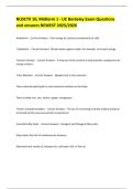 NUSCTX 10&comma; Midterm 1 - UC Berkeley Exam Questions and answers NEWEST 2025&sol;2026 