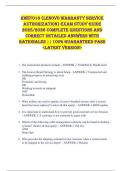 RWST016 &lpar;Lenovo Warranty Service  Authorization&rpar; EXAM STUDY GUIDE  2025&sol;2026 COMPLETE QUESTIONS AND  CORRECT DETAILED ANSWERS WITH  RATIONALES &vert;&vert; 100&percnt; GUARANTEED PASS  <LATEST VERSION> 