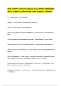 NHA CCMA Certification Study Guide NEW&excl;&excl; 2025&sol;2026 WITH COMPLETE SOLUTION 100&percnt; VERIFIED CORRECT 