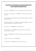 ELECTROLYSIS ENDOCRINE EXAM QUESTIONS WITH 100&percnt; VERIFIED ANSWERS 2025