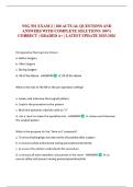 NSG 501 EXAM 2 &vert; 188 ACTUAL QUESTIONS AND ANSWERS WITH COMPLETE SOLUTIONS 100&percnt; CORRECT &vert; GRADED A&plus; &vert; LATEST UPDATE 2025-2026