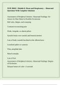 NUR 3066C&colon; Module 8&colon; Heart and Respiratory &ndash; Abnormal Questions With Complete Solutions