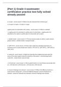 WASTEWATER OPERATOR CLASS C EXAM PACKAGE DEAL LATEST UPDATE