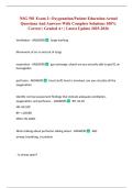 NSG 501 Exam 2&colon; Oxygenation&sol;Patient Education Actual Questions And Answers With Complete Solutions 100&percnt; Correct &vert; Graded A&plus; &vert; Latest Update 2025-2026