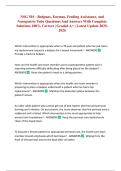 NSG 501 - Bedpans&comma; Enemas&comma; Feeding Assistance&comma; and Nasogastric Tube Questions And Answers With Complete Solutions 100&percnt; Correct &vert; Graded A&plus; &vert; Latest Update 2025-2026