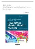 Test Bank For Davis Advantage for Townsend's Essentials of Psychiatric Mental Health Nursing 11th Edition Karyn Morgan Chapters 1-32 &vert; Complete Guide Newest