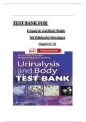TEST BANK For Urinalysis and Body Fluids&comma; 7th Edition by Strasinger&comma; All Chapters 1 - 17&comma; Complete Newest Version &lpar;100&percnt; Verified&rpar;