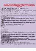 GCU 631 FINAL EXAM ADVANCED PATHOPHYSIOLOGY FULL  QUESTIONS AND ANSWERS 100&percnt; CORRECT &vert; LATEST UPDATE  2025&sol;2026