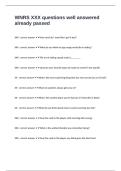 WNRS XXX questions well answered already passed