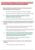 ATI MATERNAL NEWBORN PROCTOR EXAM 2025 WITH 100&percnt; ACCURATE QUESTIONS AND ANSWERS
