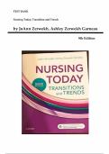 Nursing Today – 9th Edition (JoAnn Zerwekh) | Complete Test Bank Chapters 1–26 with Answers