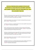 WGU D662 PERSONALIZED LEARNING FOR INCLUSIVE CLASSROOMS 200 EXAM PRACTICE ASSESSMENT QUESTIONS WITH CORRECT ANSWERS&sol; WGU D662 EXAM PREP 2025 &sol; D662 PRE-ASSESSMENT PRACTICE 