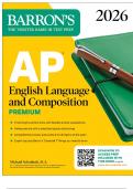 AP English Language and Composition Premium&comma; 2026&colon; Prep Book with 8 Practice Tests &plus; Online Practice &lpar;Barron's AP Prep&rpar; Premium Edition