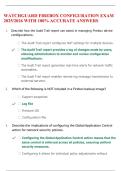WATCHGUARD FIREBOX CONFIGURATION EXAM 2025&sol;2026 WITH 100&percnt; ACCURATE ANSWERS