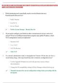 WATCHGUARD NETWORK SECURITY ESSENTIALS EXAM 2025&sol;2026 WITH 100&percnt; ACCURATE ANSWERS