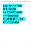 Test Bank for Anatomy and Physiology&comma; 2nd Edition by OpenStax &vert; All 28 Chapters&comma; complete guide a&plus;