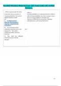 Nurs2633 Module 6 Maternal Exam 2025 Study Guide with Verified Solutions&period;