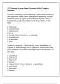 ATI Immune System Exam Questions With Complete Solutions