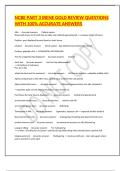 NCBE PART 3 IRENE GOLD REVIEW QUESTIONS WITH 100&percnt; ACCURATE ANSWERS