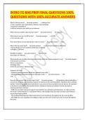 INTRO TO BAR PREP FINAL QUESTIONS 100&percnt; QUESTIONS WITH 100&percnt; ACCURATE ANSWERS